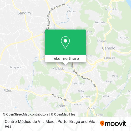 Centro Médico de Vila Maior map