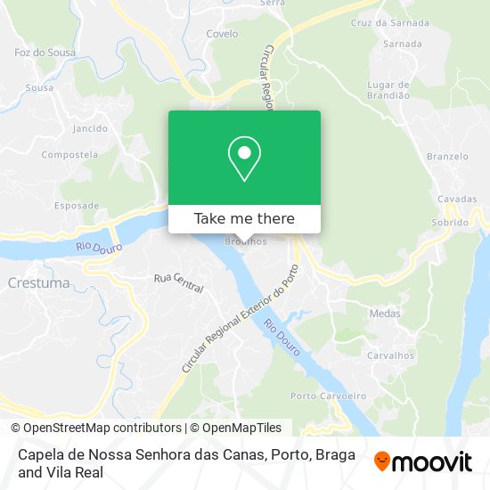 Capela de Nossa Senhora das Canas mapa