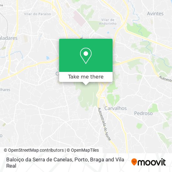 Baloiço da Serra de Canelas map