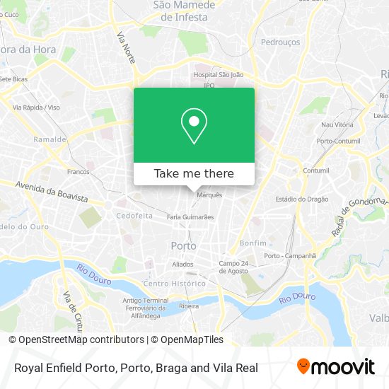 Royal Enfield Porto map
