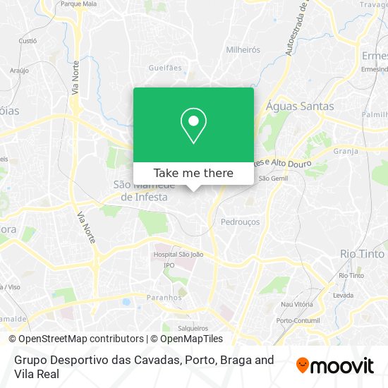 Grupo Desportivo das Cavadas mapa