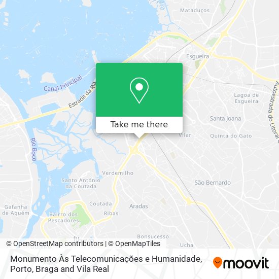 Monumento Às Telecomunicações e Humanidade map
