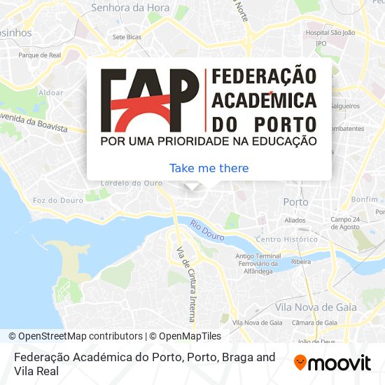 Federação Académica do Porto map