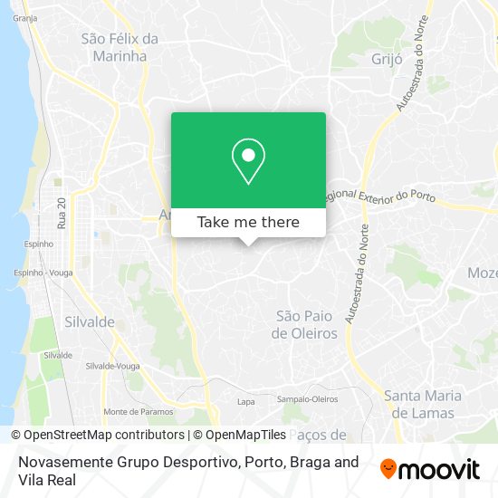 Novasemente Grupo Desportivo map