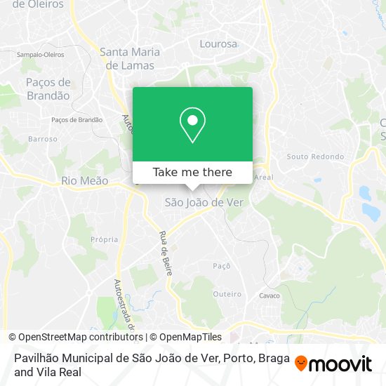 Pavilhão Municipal de São João de Ver map