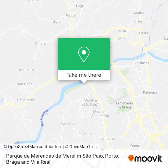 Parque de Merendas de Merelim São Paio mapa