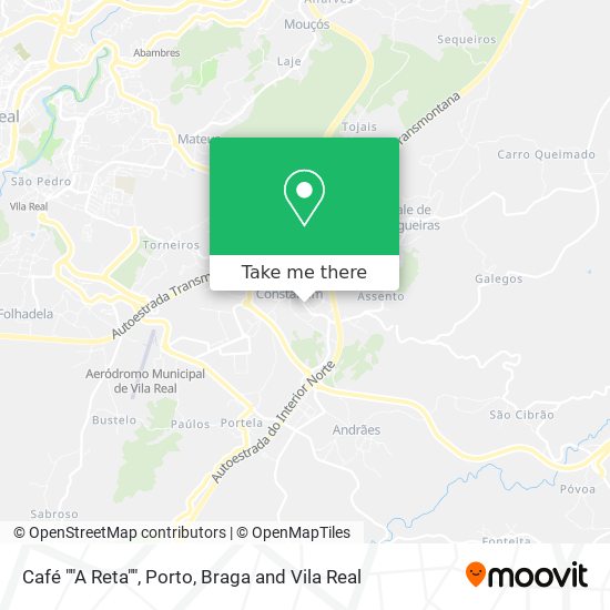 Café ""A Reta"" map