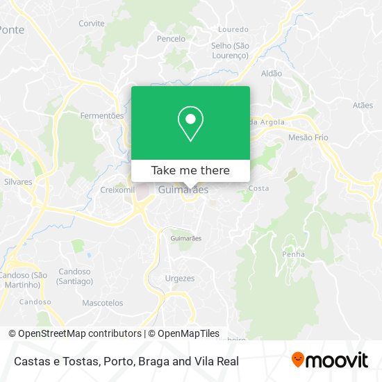 Castas e Tostas map