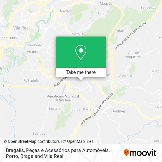 Bragalis, Peças e Acessórios para Automóveis mapa