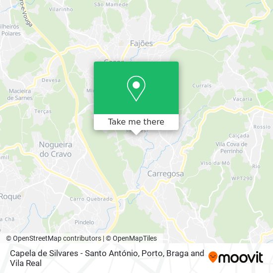 Capela de Silvares - Santo António map