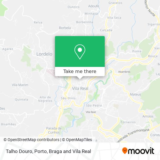 Talho Douro mapa