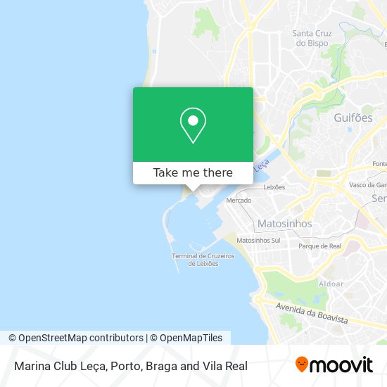 Marina Club Leça map