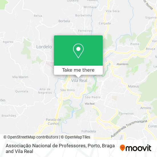 Associação Nacional de Professores mapa