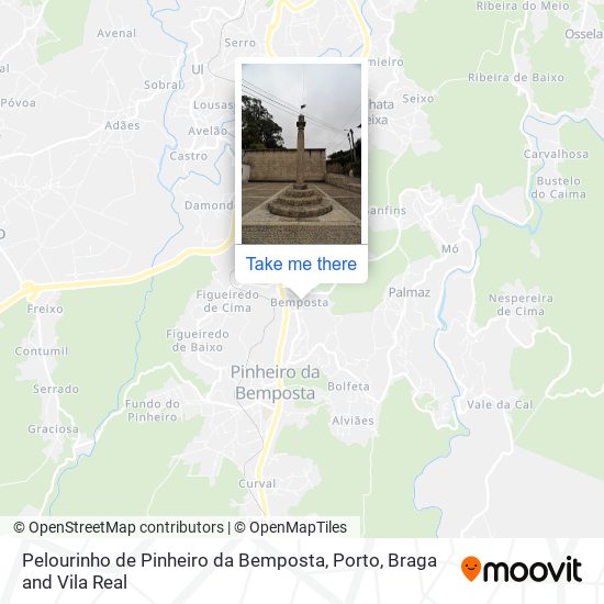 Pelourinho de Pinheiro da Bemposta map