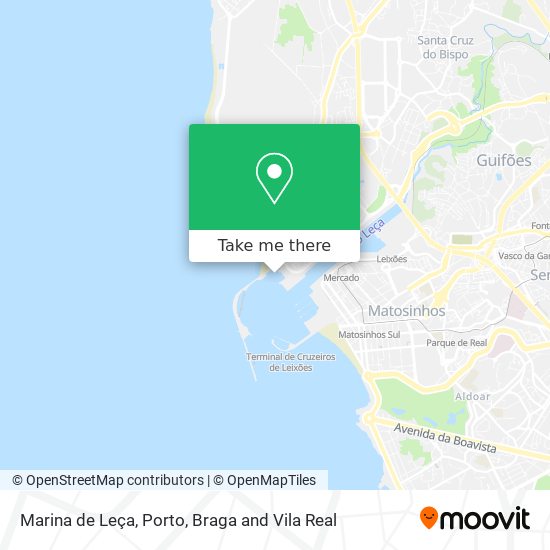 Marina de Leça map