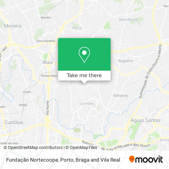 Fundação Nortecoope map