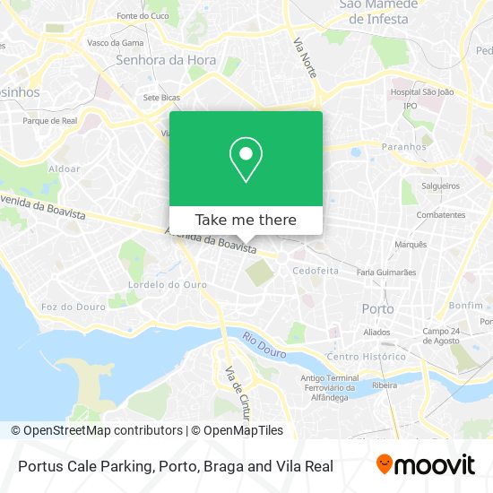 Portus Cale Parking map