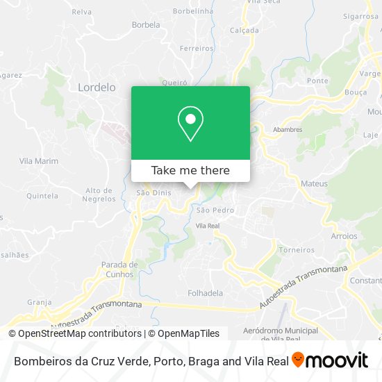 Bombeiros da Cruz Verde map