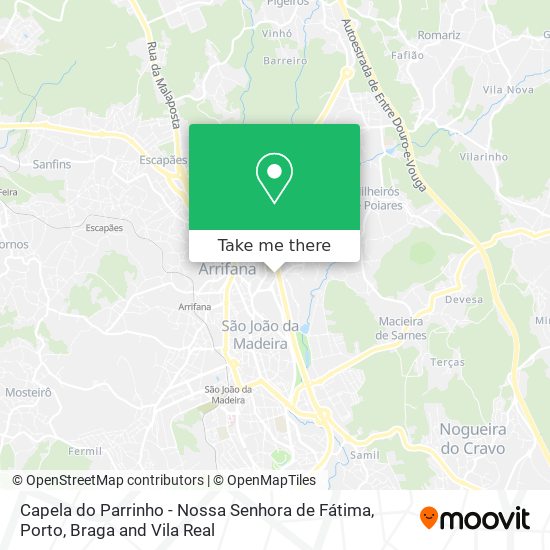 Capela do Parrinho - Nossa Senhora de Fátima map