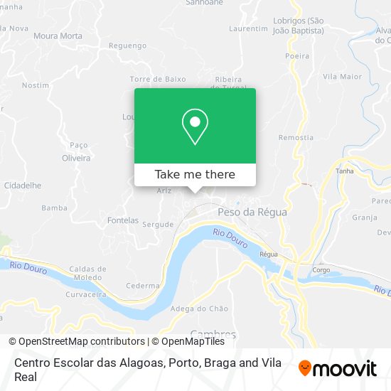 Centro Escolar das Alagoas mapa