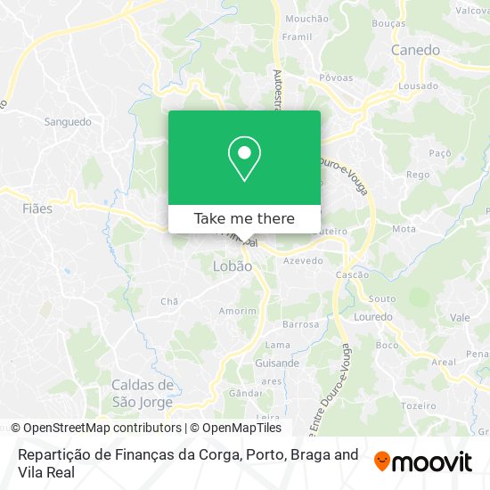 Repartição de Finanças da Corga map