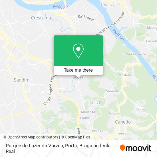 Parque de Lazer da Várzea map