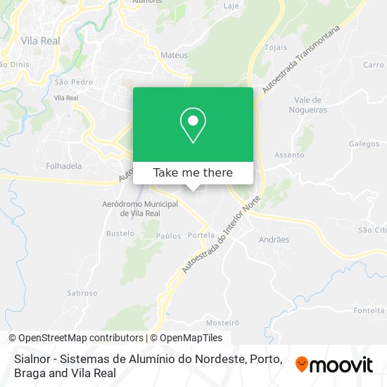 Sialnor - Sistemas de Alumínio do Nordeste map