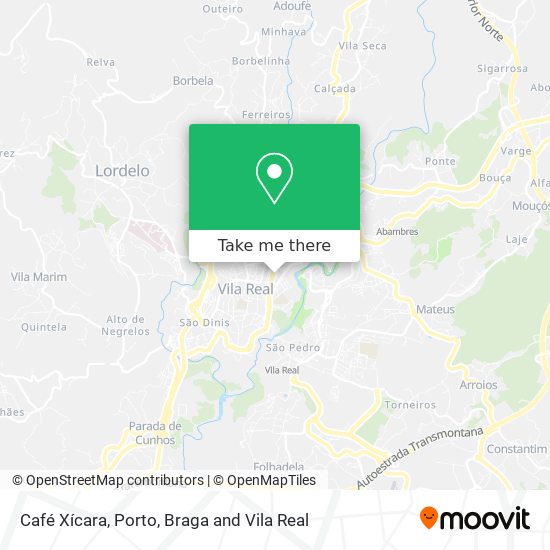 Café Xícara mapa