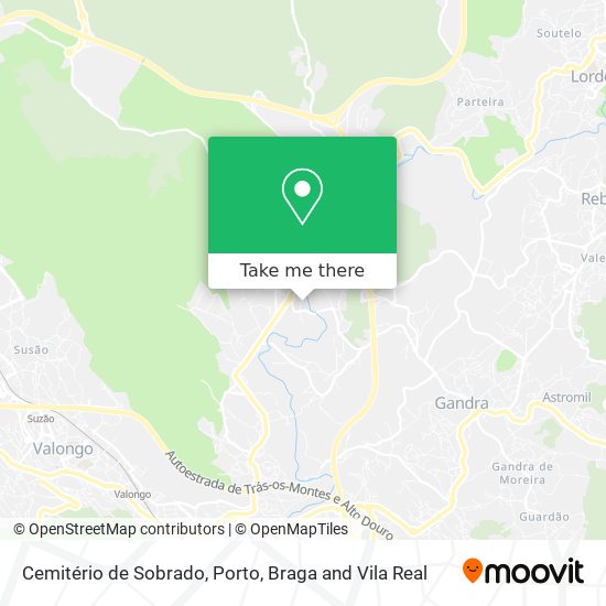 Cemitério de Sobrado map