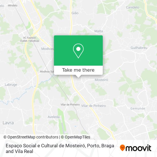 Espaço Social e Cultural de Mosteiró map