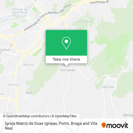 Igreja Matriz de Duas Igrejas mapa