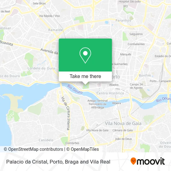 Palacio da Cristal map