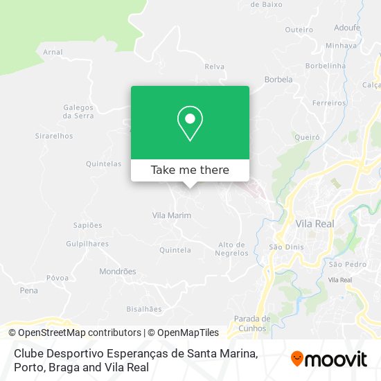 Clube Desportivo Esperanças de Santa Marina map