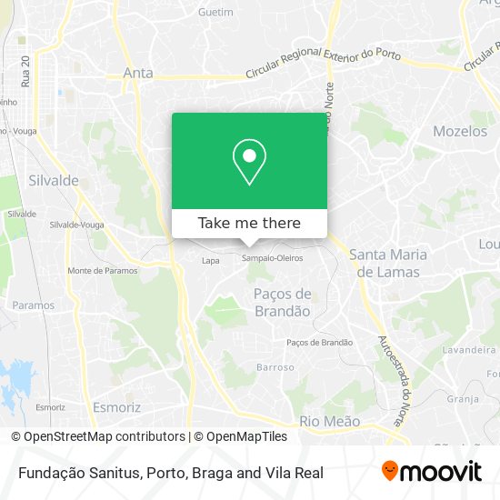 Fundação Sanitus map
