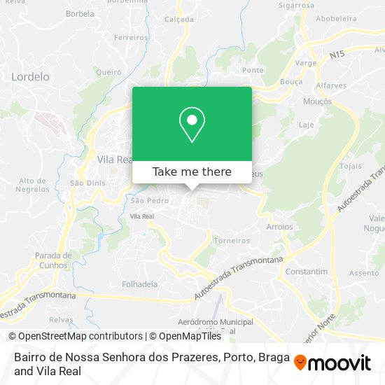 Bairro de Nossa Senhora dos Prazeres map