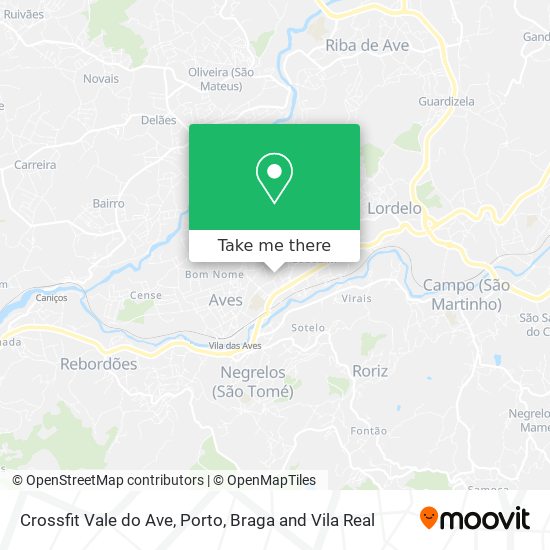 Crossfit Vale do Ave map