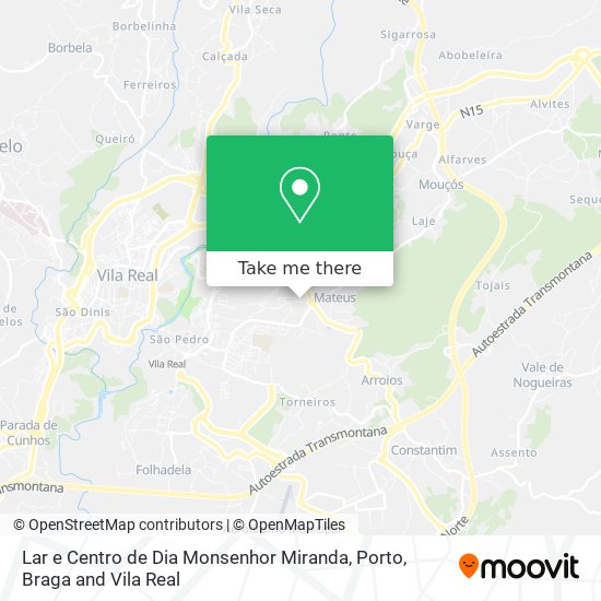 Lar e Centro de Dia Monsenhor Miranda map