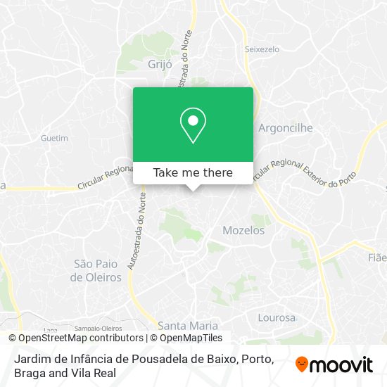 Jardim de Infância de Pousadela de Baixo map