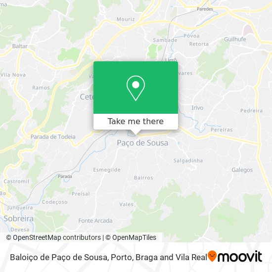 Baloiço de Paço de Sousa map