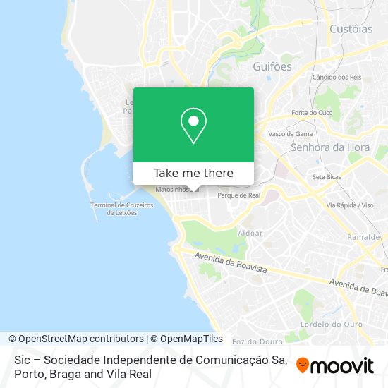 Sic – Sociedade Independente de Comunicação Sa map