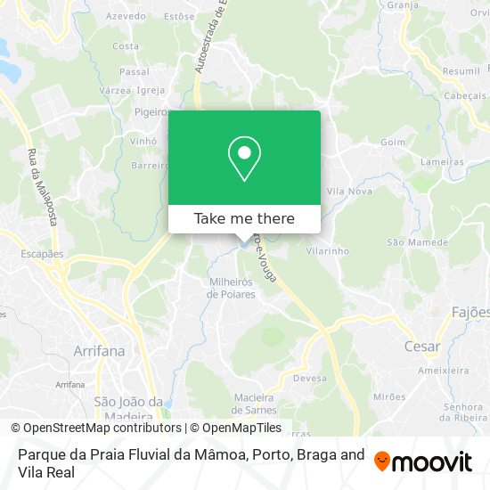 Parque da Praia Fluvial da Mâmoa map
