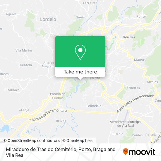Miradouro de Trás do Cemitério mapa