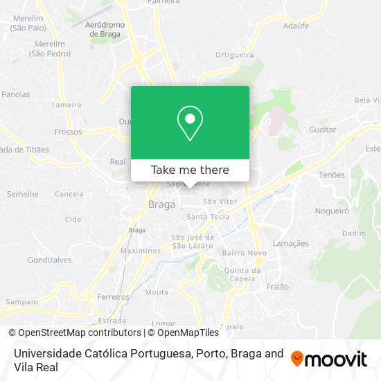 Universidade Católica Portuguesa map