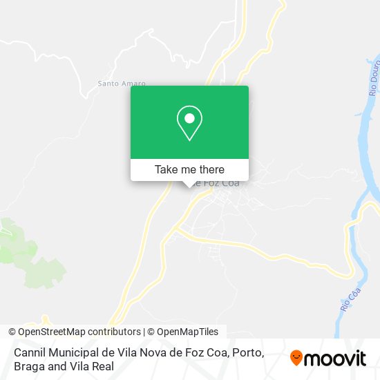 Cannil Municipal de Vila Nova de Foz Coa map