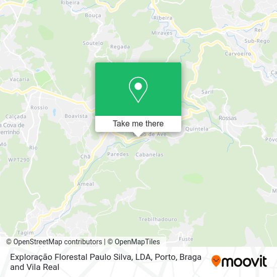 Exploração Florestal Paulo Silva, LDA map