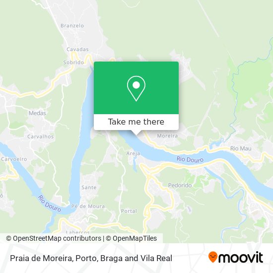 Praia de Moreira mapa