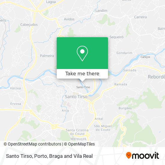 Santo Tirso map