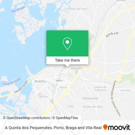 A Quinta dos Pequenotes map