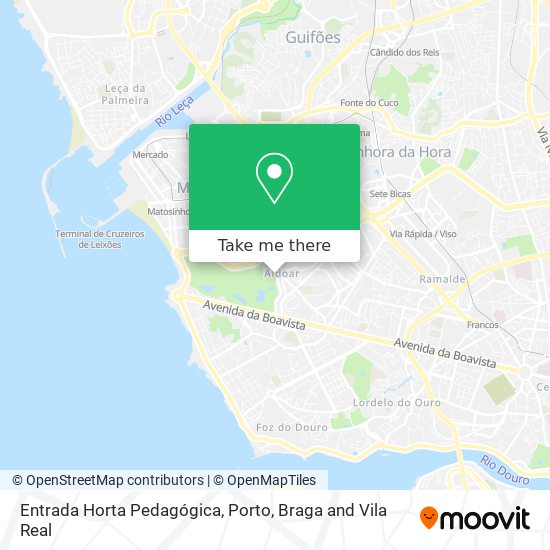 Entrada Horta Pedagógica mapa