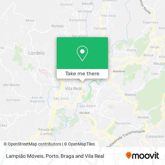 Lampião Móveis map